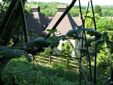 The view north past Bradshott Hall to Outshott Hanger and beyond. 794